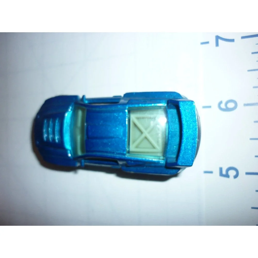 Hot Wheels 2011 Custom Ford Mustang Blue‎ Race Car Diecast Toy 1/64
